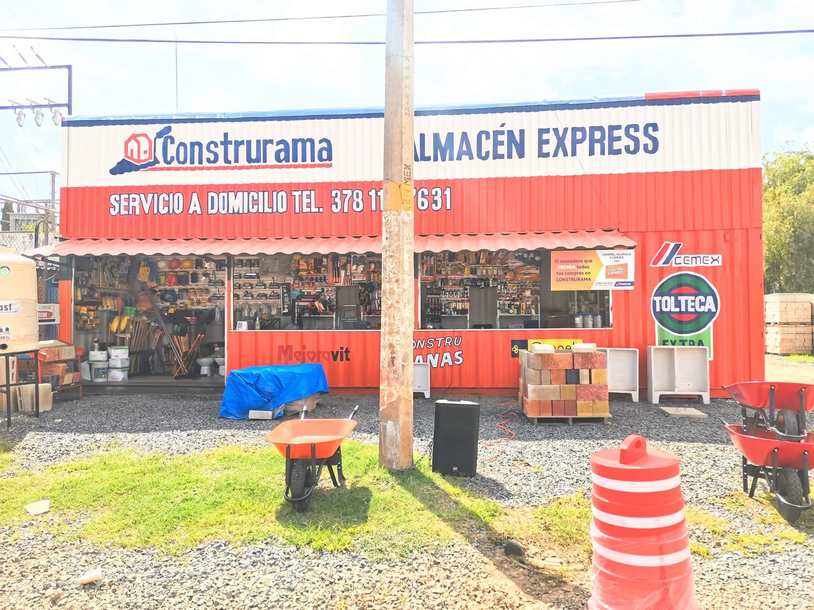 Fachada Construrama Almacén Express